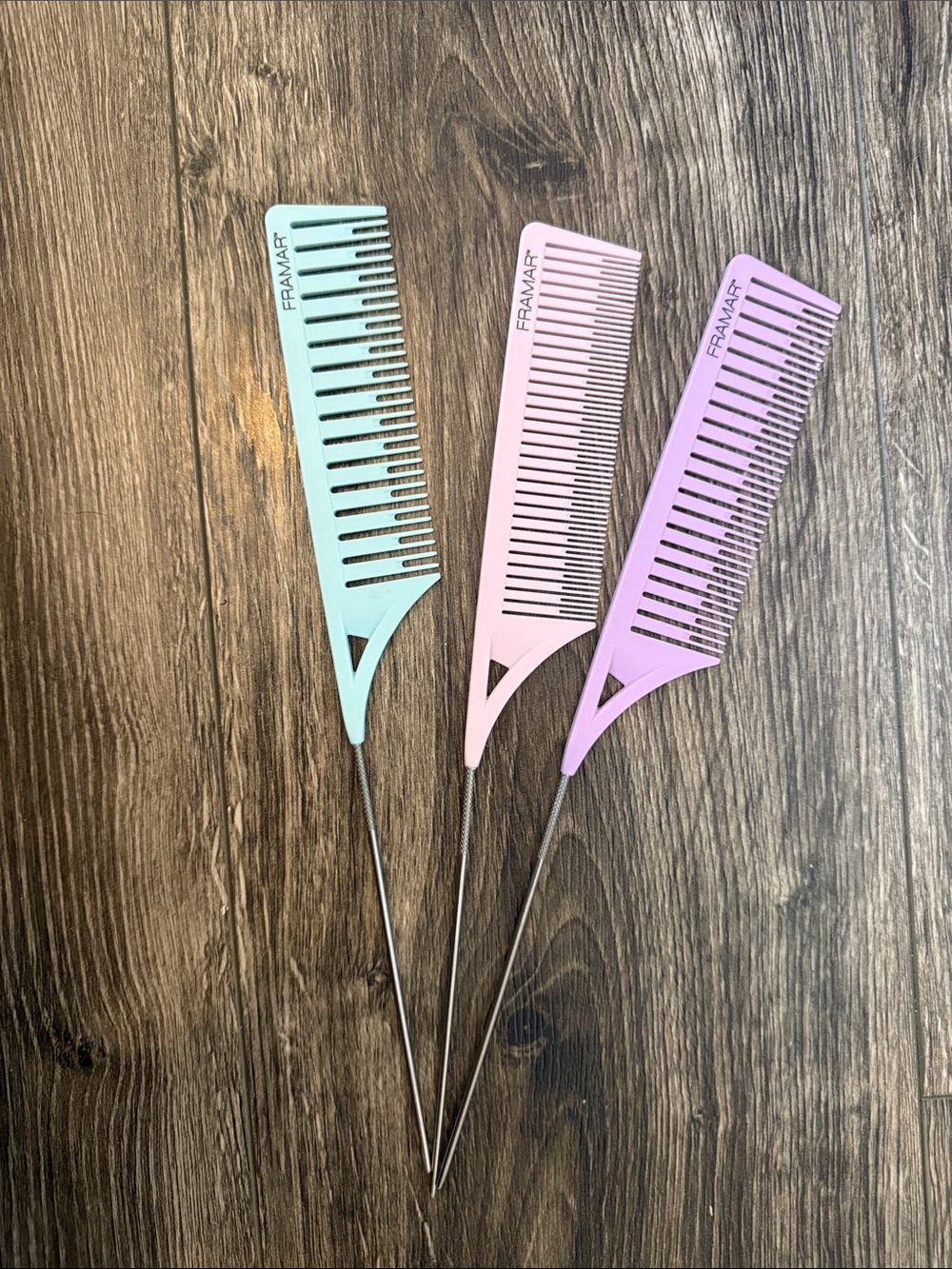 Pastel Tail Comb Set – Mint, Pink & Lavender
